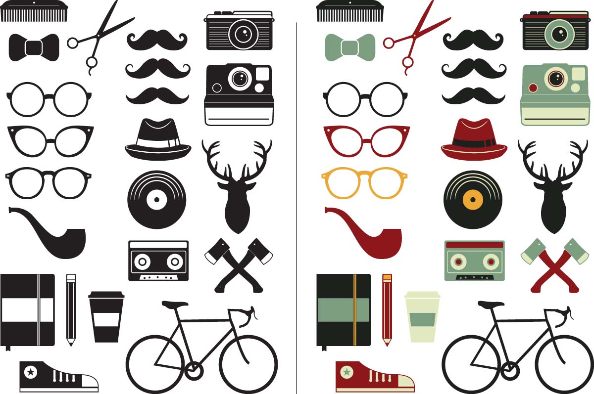 1200x797 Hipster Vector Elements Set Free Download