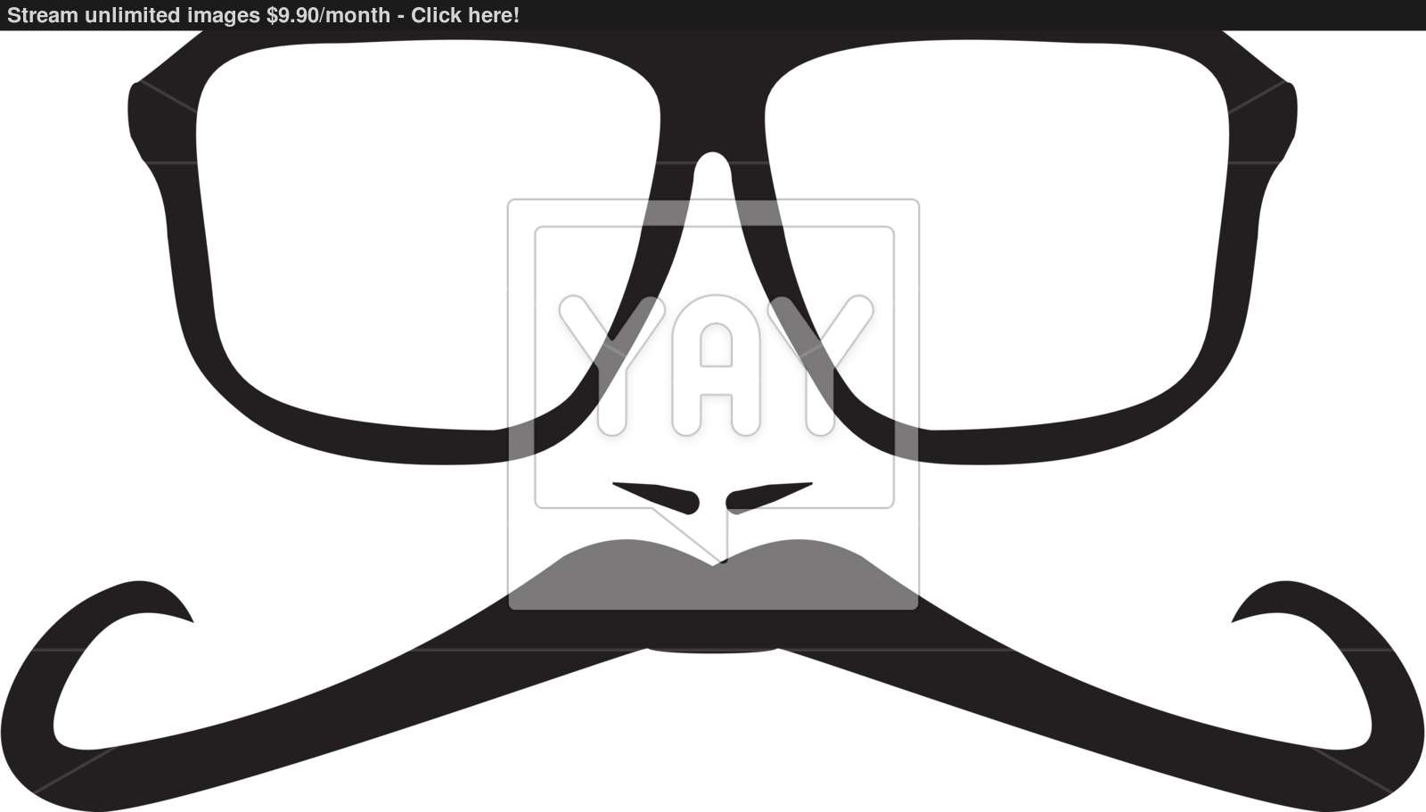 Hipster Glasses Vector at Vectorified.com | Collection of Hipster ...