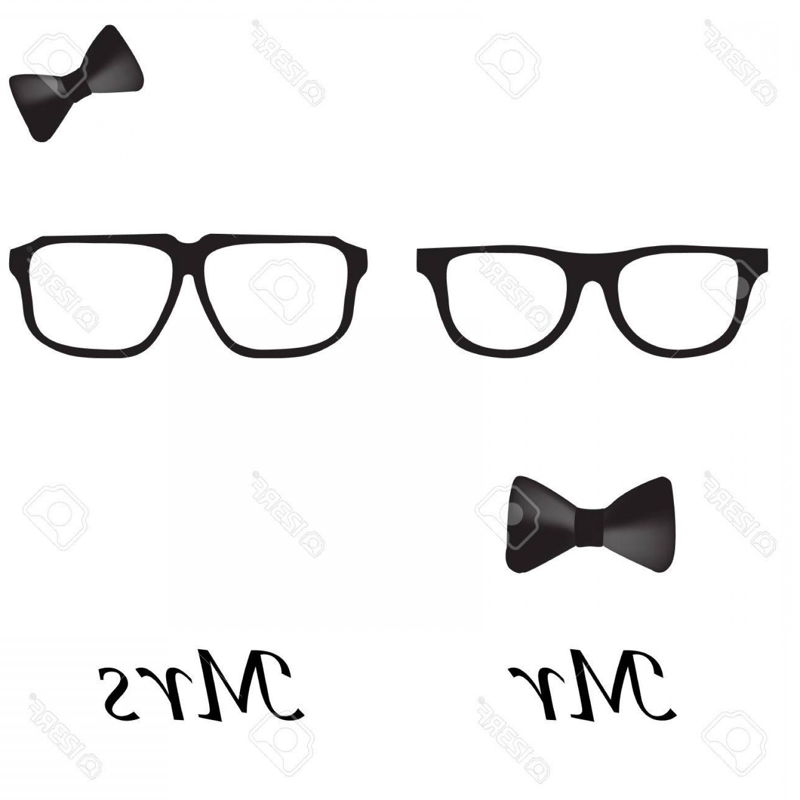 1560x1560 Photostock Vector Mr And Mrs Hipsters Hipster Glasses Icon Set