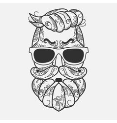 238x250 Hipster Character With Beard Hair And Glasses Vector Beard
