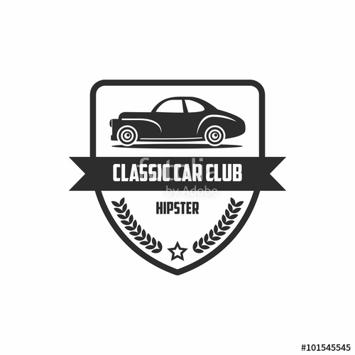 500x500 Classic Car Hipster Logo Stock Image And Royalty Free Vector