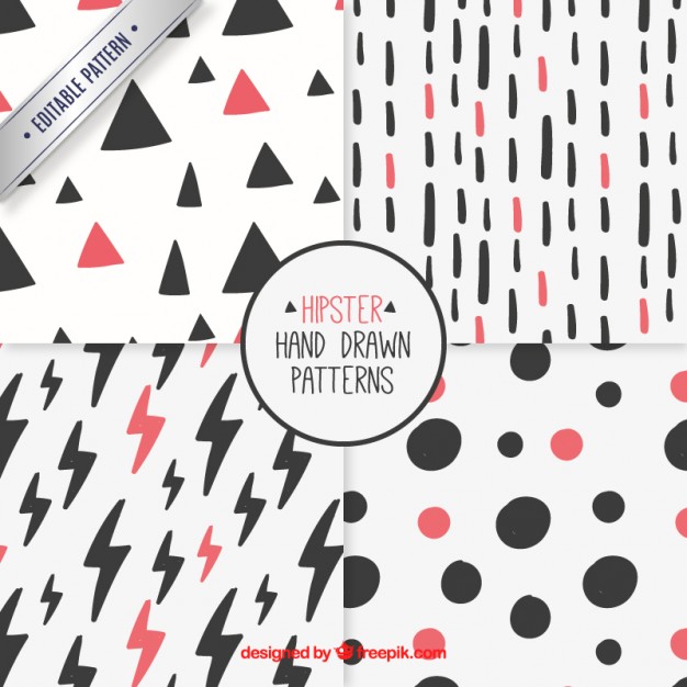 Hipster Hand Drawn Patterns Free Vectors Ui Download 626x626 Hipster Hand Drawn Patterns Free Vectors Ui Download