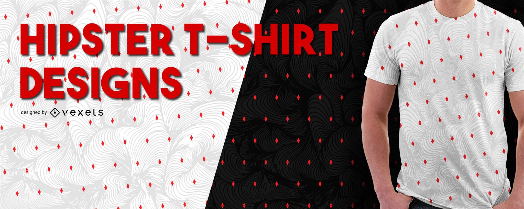 Hipster Pattern T Shirt Design 2048x819 Hipster Pattern T Shirt Design