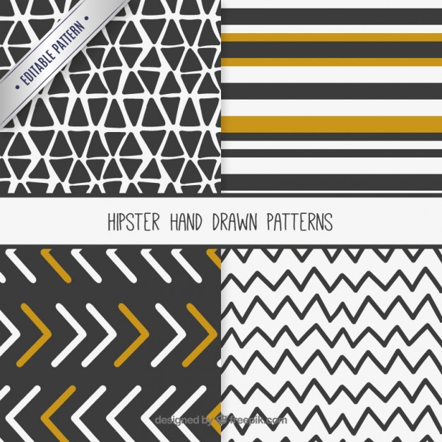 Collection Of Hand Drawn Hipster Patterns Vector Free Download 626x626 Collection Of Hand Drawn Hipster Patterns Vector Free Download