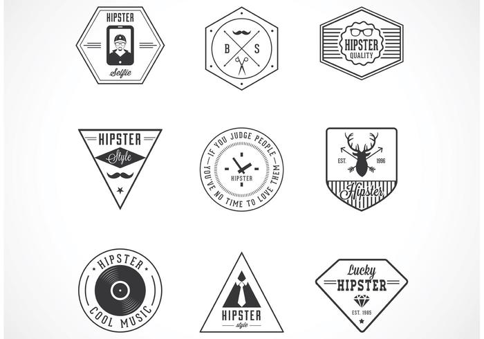 700x490 Free Hipster Vector Badges