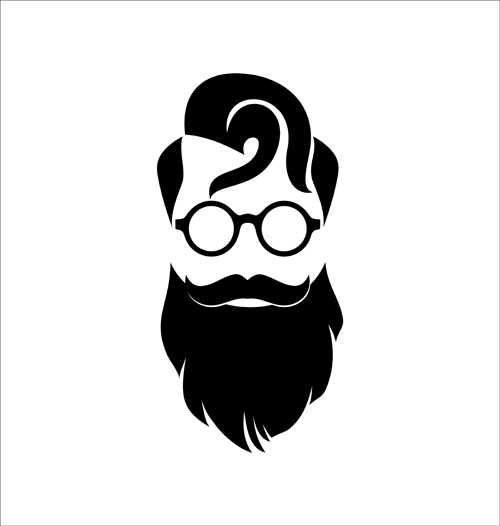 Long Beard Hipster Head Portrait Vector Set Free Download 500x526 Long Beard Hipster Head Portrait Vector Set Free Download