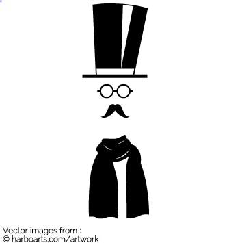 Download Hipster Gentleman With Tophat 335x355 Download Hipster Gentleman With Tophat
