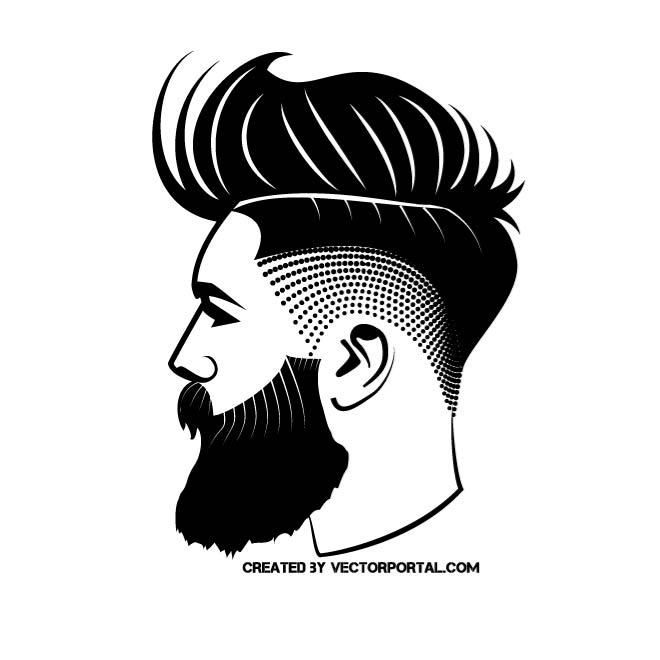 660x660 Hipster Vector Image Various Vectors In Beard Art, Beard