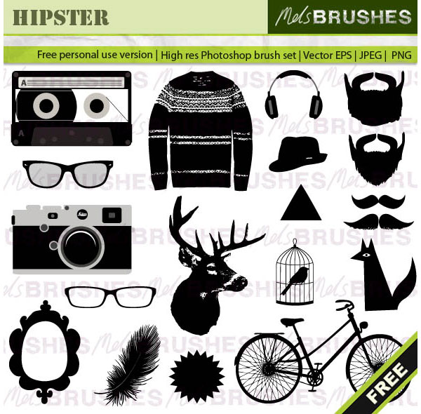600x590 Hipster Vector Graphics Free Free Vectors Ui Download