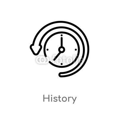 Outline History Vector Icon Isolated Black Simple Line Element 400x400 Outline History Vector Icon Isolated Black Simple Line Element