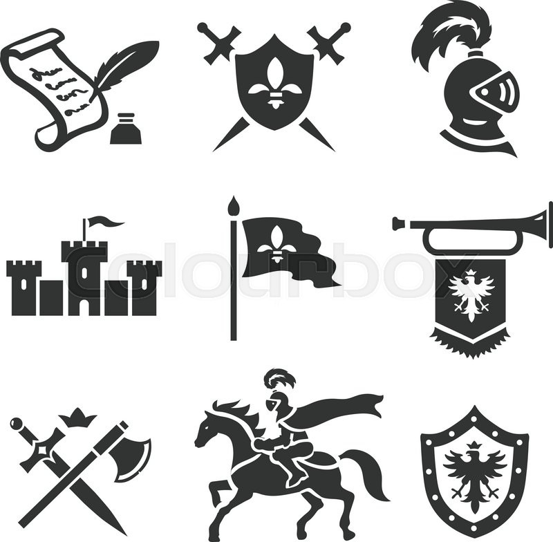 Knight Medieval History Vector Icons Stock Vector Colourbox 800x784 Knight Medieval History Vector Icons Stock Vector Colourbox