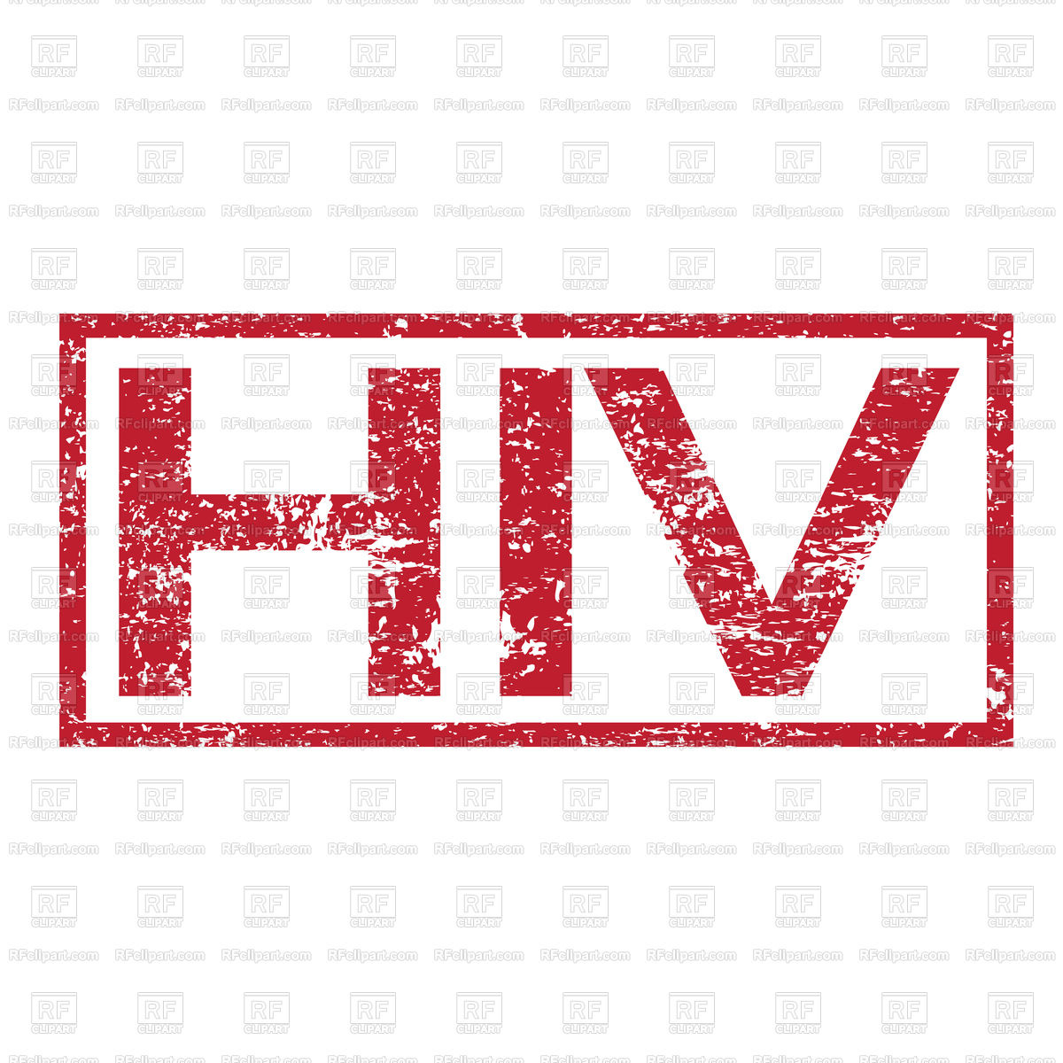 1200x1200 Stamp Text Hiv Vector Image Of Fonts Type Tumdee