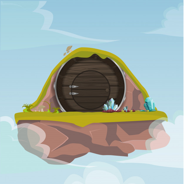 626x624 Hobbit House Vector Premium Download