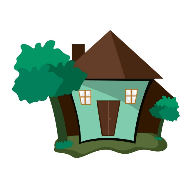 Illustration Of A Simple And Environmentally Friendly House, House 640x640 Illustration Of A Simple And Environmentally Friendly House, House