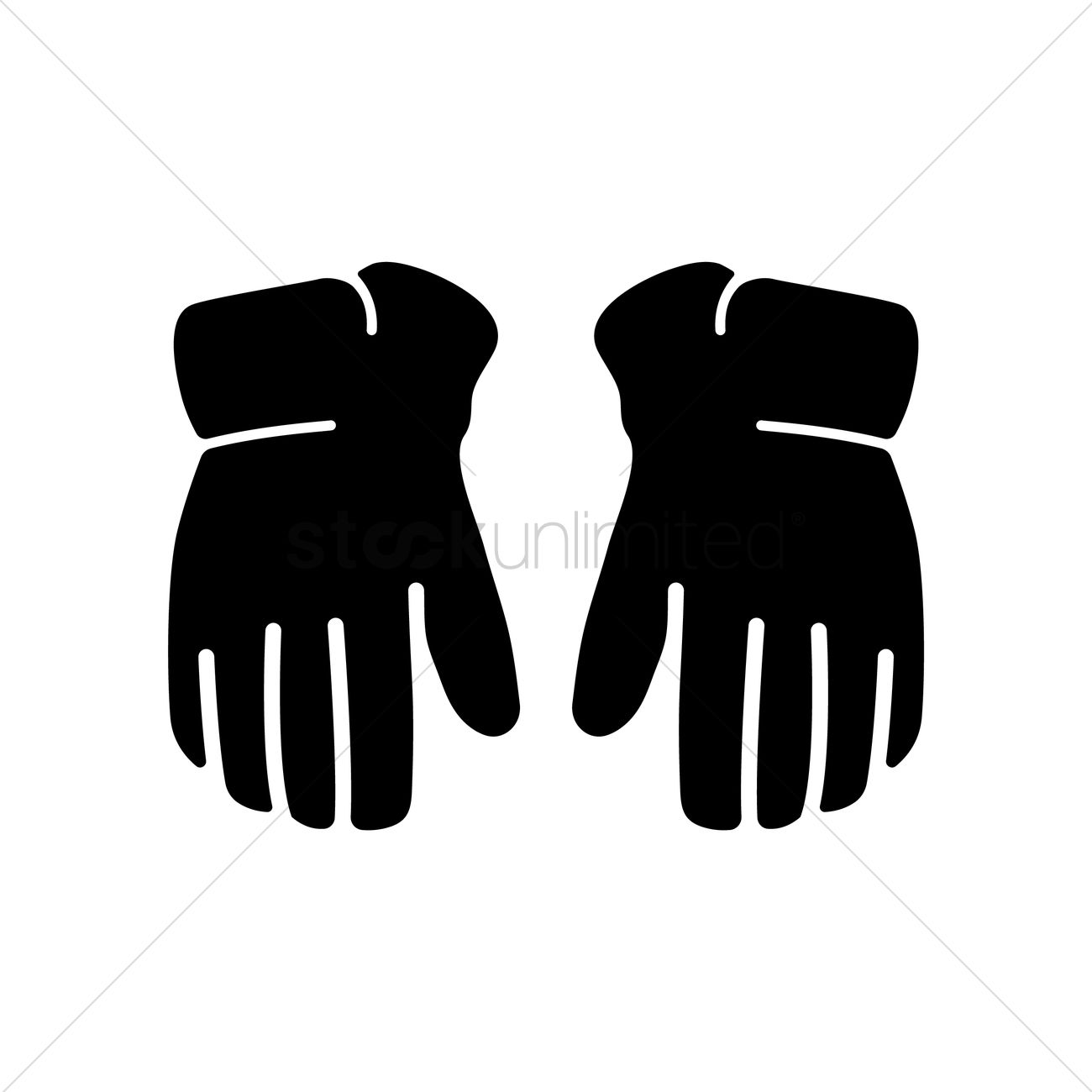 Hockey Gloves Vector Image 1300x1300 Hockey Gloves Vector Image
