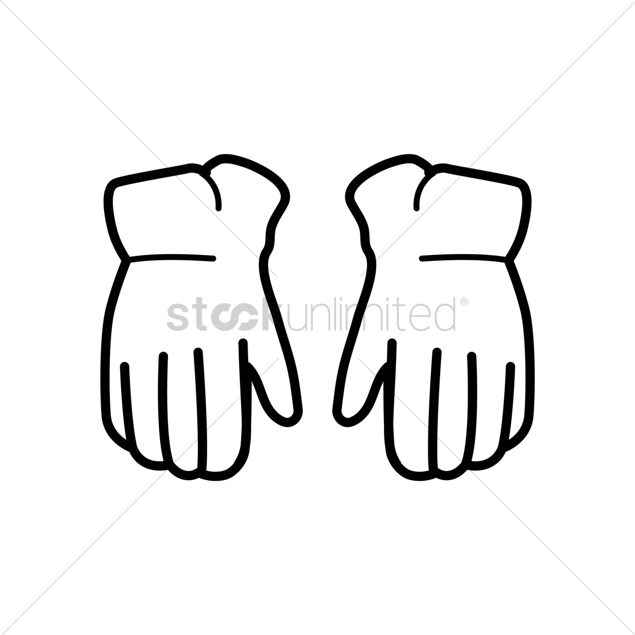 Hockey Gloves Vector Image 1300x1300 Hockey Gloves Vector Image