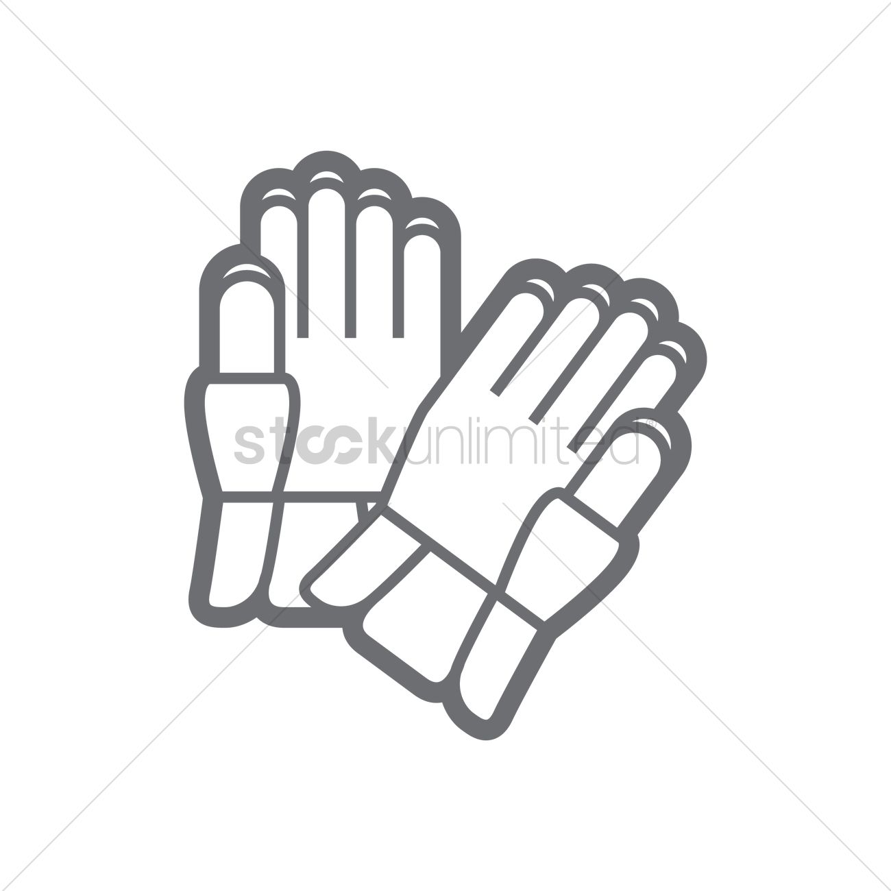 Ice Hockey Gloves Vector Image 1300x1300 Ice Hockey Gloves Vector Image