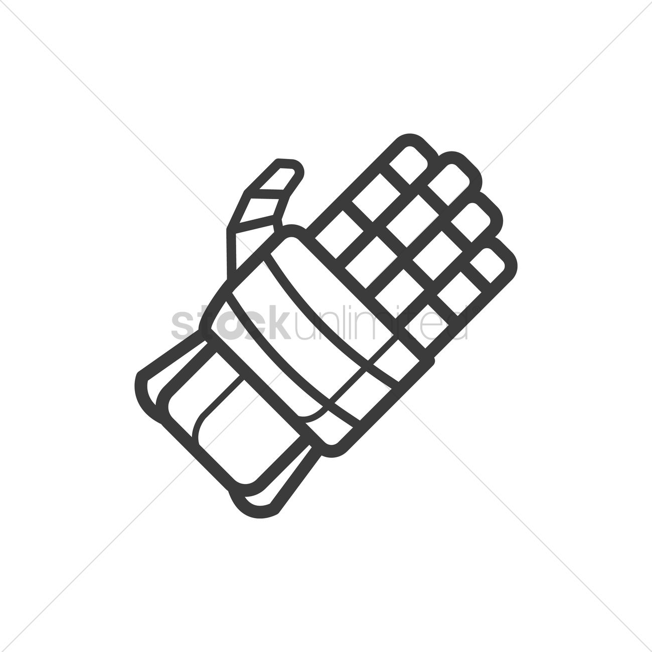 Ice Hockey Gloves Vector Image 1300x1300 Ice Hockey Gloves Vector Image
