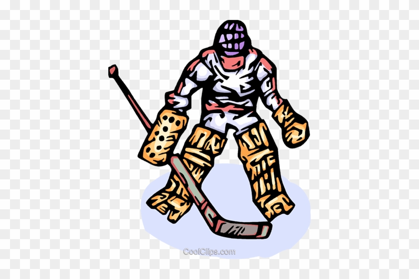 840x560 Hockey Goalie Royalty Free Vector Clip Art Illustration