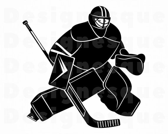 570x456 Hockey Goalie Hockey Hockey Clipart Hockey Etsy