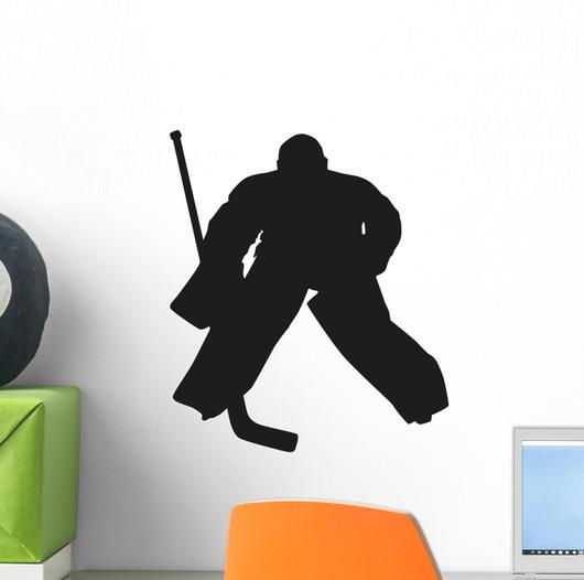 530x526 Hockey Goalie Vector Silhouette