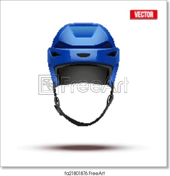 Free Art Print Of Classic Blue Hockey Helmet Isolated 561x581 Free Art Print Of Classic Blue Hockey Helmet Isolated
