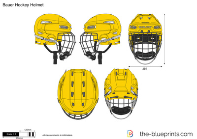 Bauer Hockey Helmet Vector Drawing 400x283 Bauer Hockey Helmet Vector Drawing