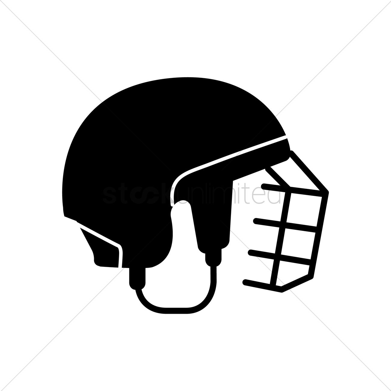 Hockey Helmet Vector Image 1300x1300 Hockey Helmet Vector Image