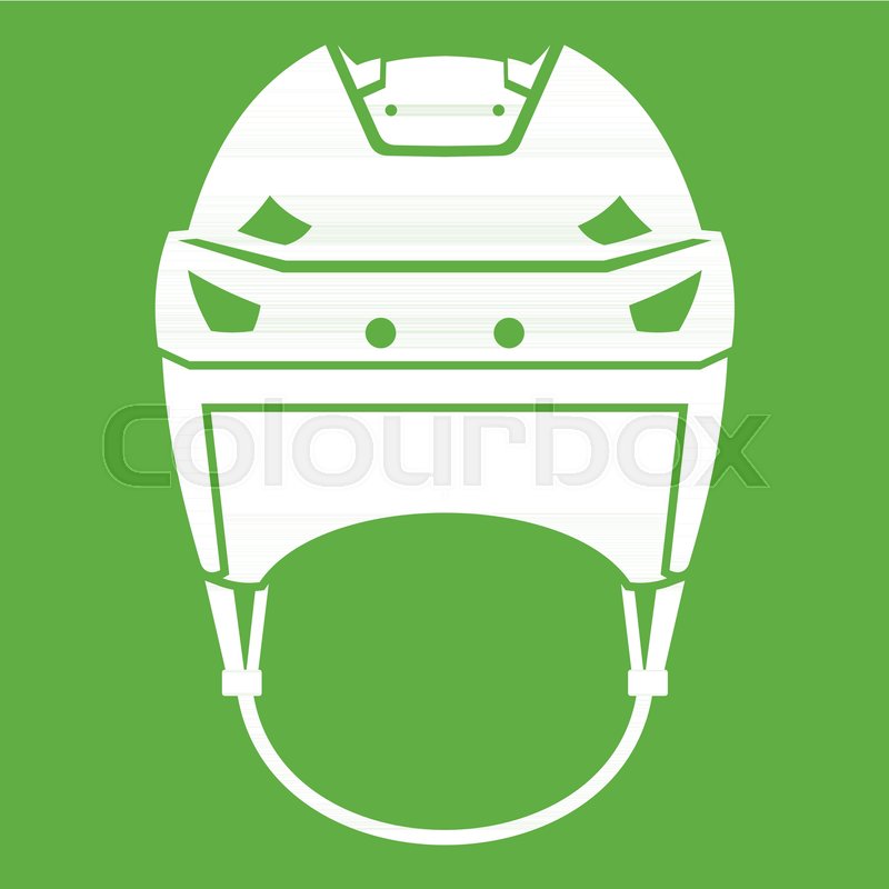 Hockey Helmet Icon White Isolated On Stock Vector Colourbox 800x800 Hockey Helmet Icon White Isolated On Stock Vector Colourbox
