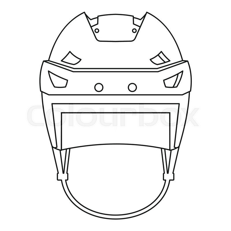 Hockey Helmet Icon Outline Stock Vector Colourbox 800x800 Hockey Helmet Icon Outline Stock Vector Colourbox