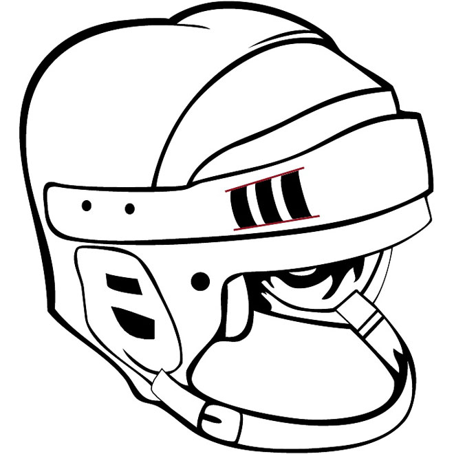 Nhl Helmet Vector Image 660x660 Nhl Helmet Vector Image
