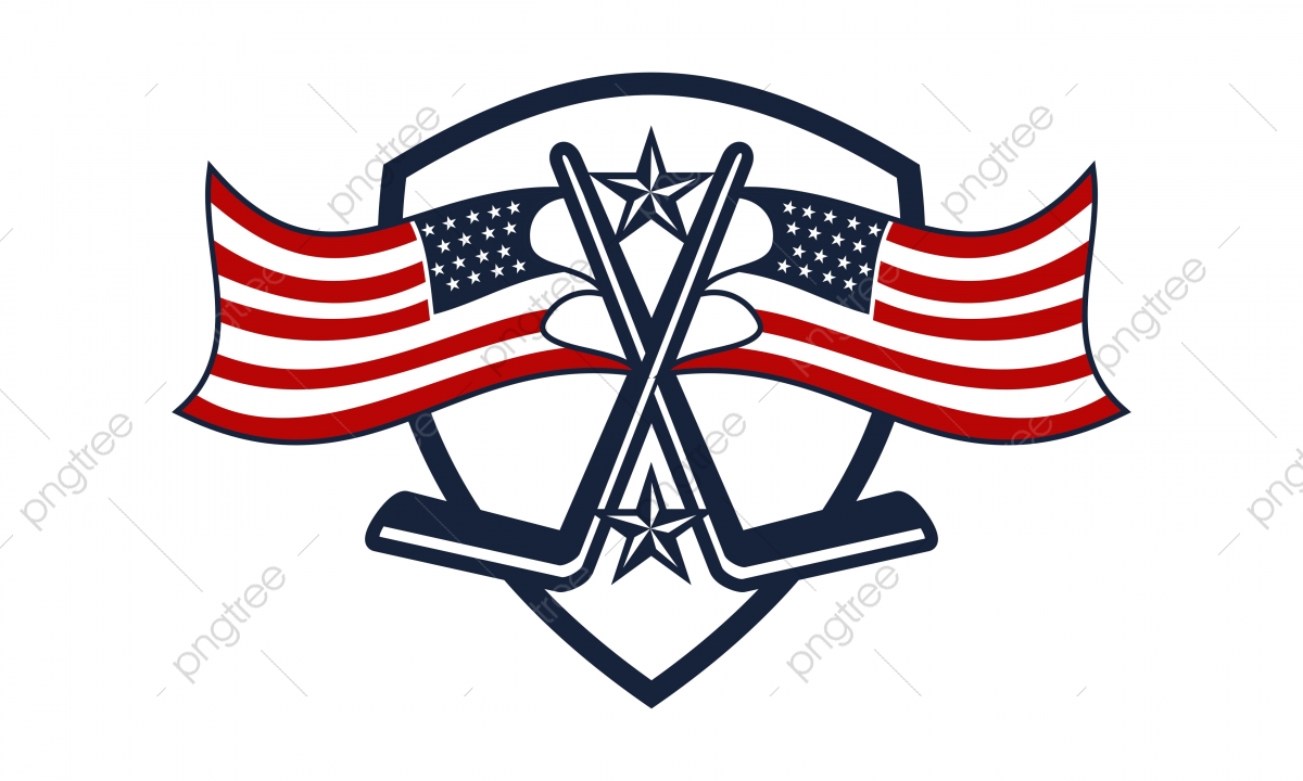 America Hockey Logo Design Template Vector, Flag, Hockey, Sport 1200x720 America Hockey Logo Design Template Vector, Flag, Hockey, Sport