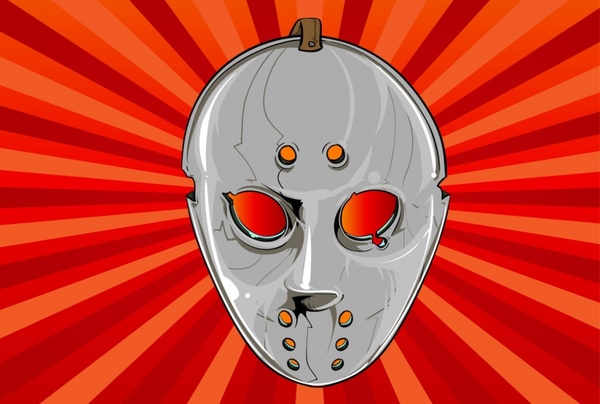 600x404 Hockey Mask Vector Free Vector In Adobe Illustrator