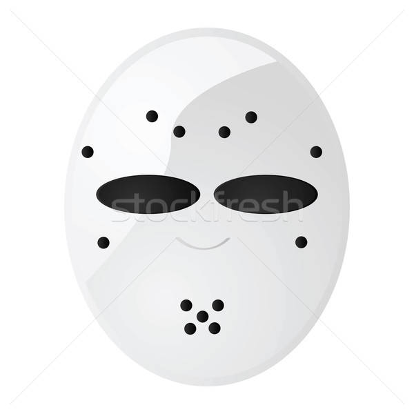 600x600 Hockey Mask Vector Illustration Bruno Marsiaj