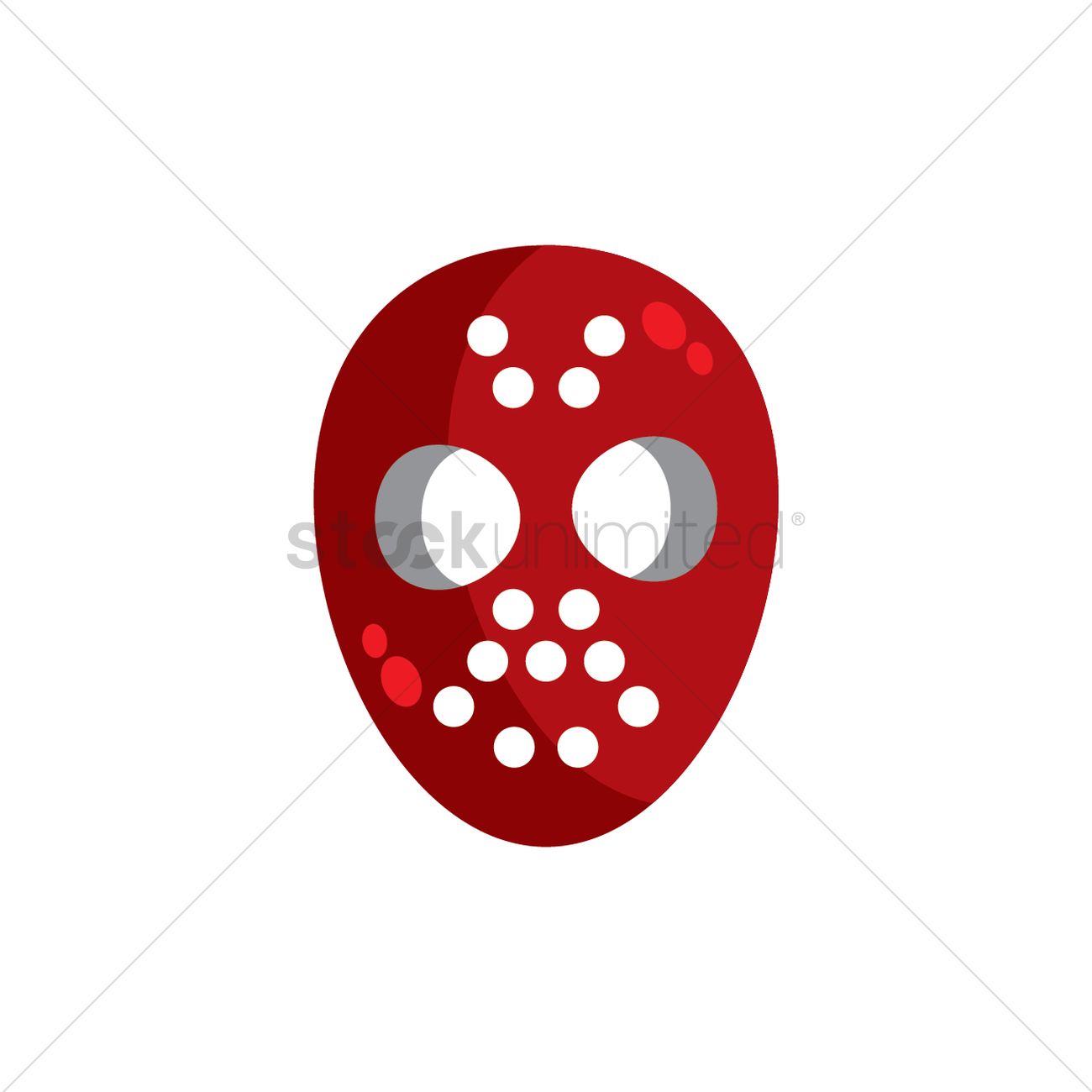 1300x1300 Ice Hockey Goalie Mask Vector Image