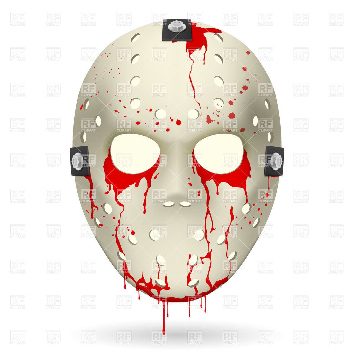 1200x1200 Bloody Hockey Mask Vector Image Of Objects Dvarg