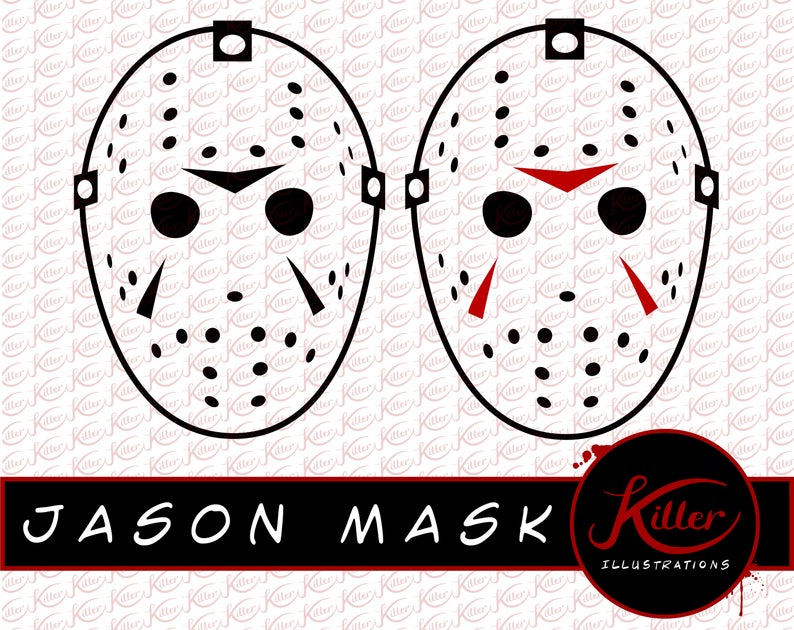 794x630 Jason Mask Vector Pack Hockey Mask Clip Art Horror Etsy