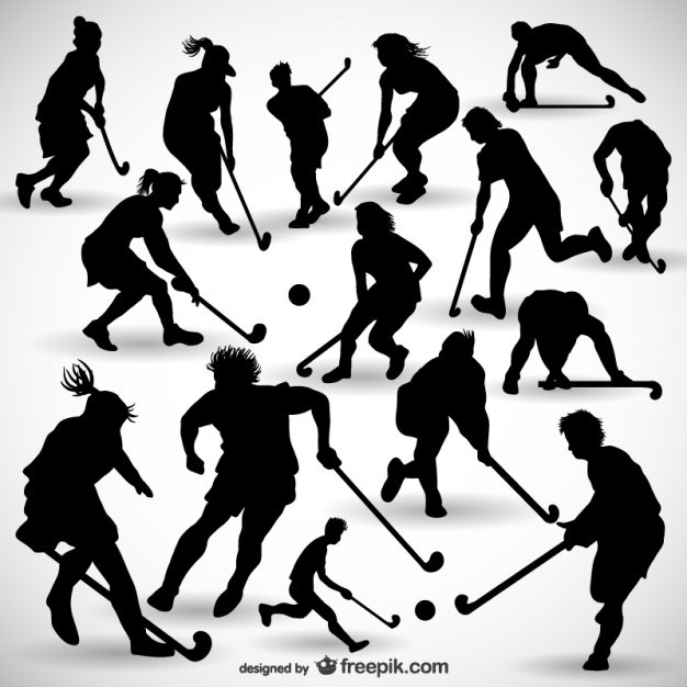 Hockey Player Silhouettes Pack Free Vector 626x626 Hockey Player Silhouettes Pack Free Vector