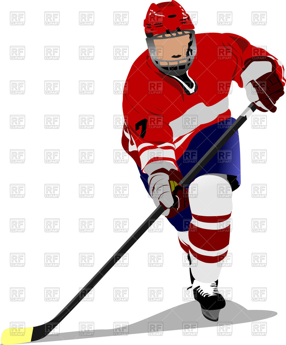 994x1200 Ice Hockey Player In Action Vector Image Of People Leonido