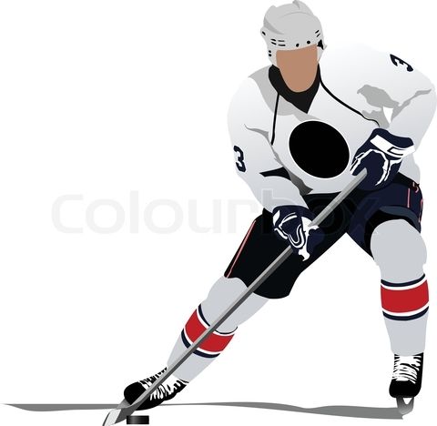 480x468 Vector Of 'ice Hockey Players Vector Illustration' On Colourbox