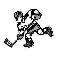 200x200 Hockey Player Free Vector Art