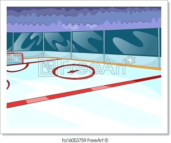 560x470 Ice Rink Vector Free Art Print Of Hockey Cartoon Diagram