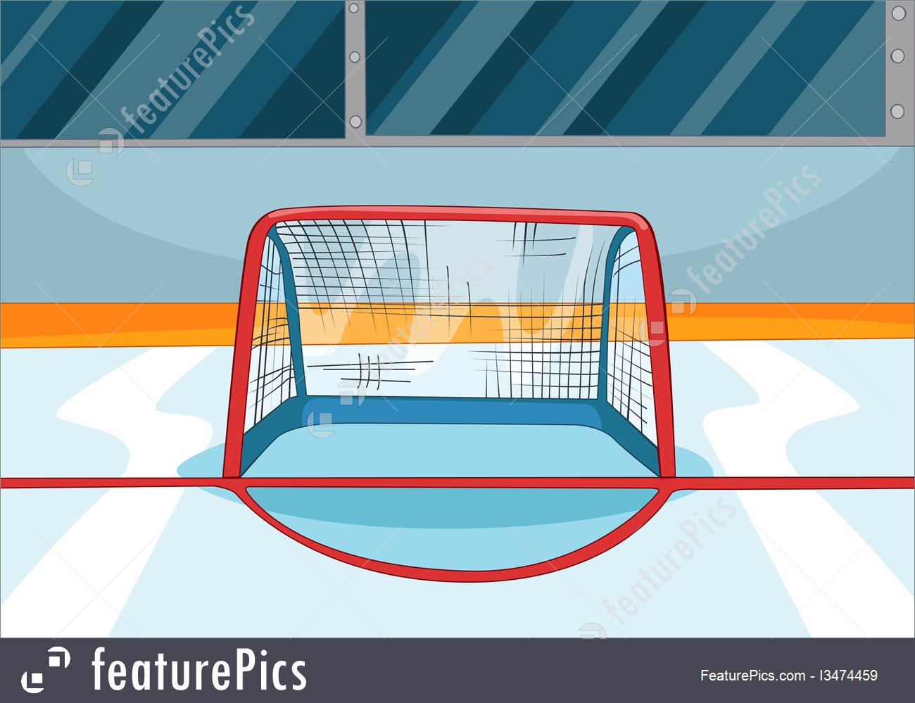 1300x999 Illustration Of Hockey Rink