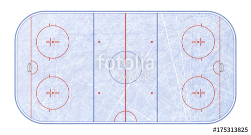 500x270 Vector Of Ice Hockey Rink Textures Blue Ice Ice Rink Top View