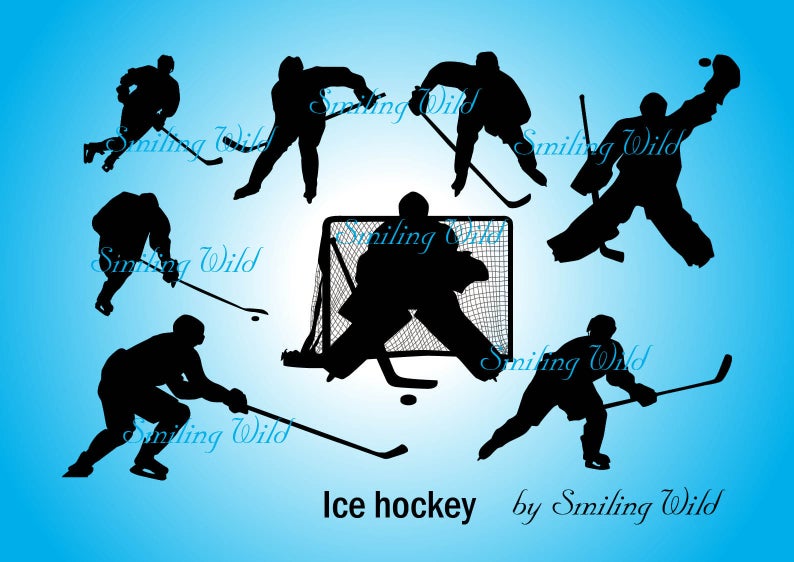 Ice Hockey Silhouette Hockey Vector Graphic Etsy 794x562 Ice Hockey Silhouette Hockey Vector Graphic Etsy