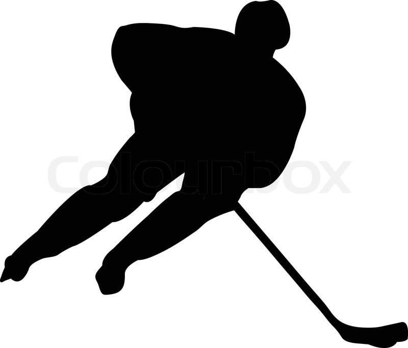 Silhouette Of The Hockey Player 800x683 Silhouette Of The Hockey Player