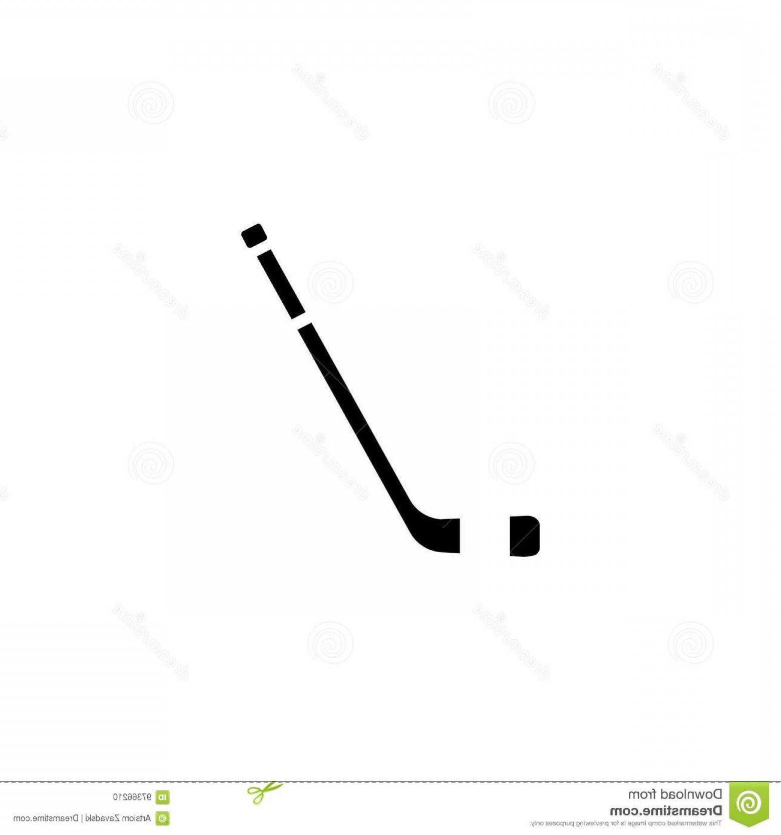 1560x1668 Stock Illustration Hockey Stick Vector Icon White Background Image