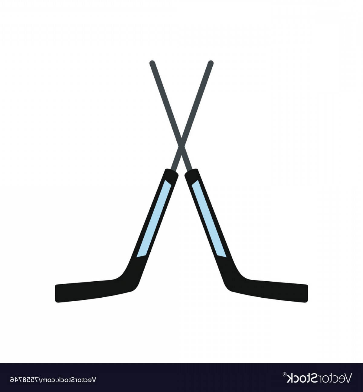 1200x1296 Two Crossed Hockey Sticks Icon Vector Studiogrfx