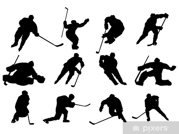 700x525 Ice Hockey Vector Wall Mural