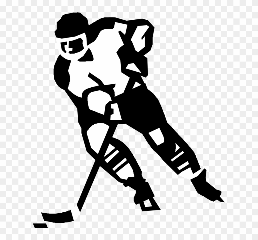 840x780 Vector Illustration Of Sport Of Ice Hockey Player Skating